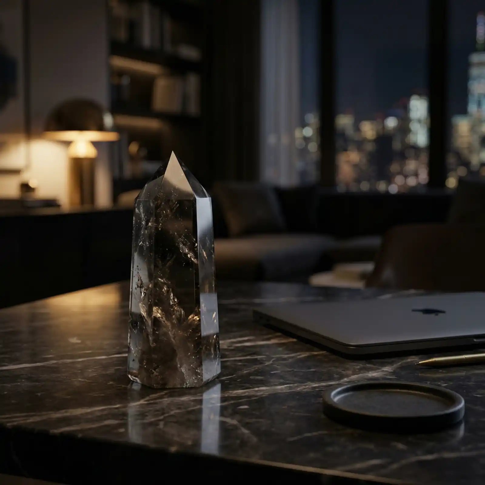 Somna Aura | The Shield - Smokey Quartz Point for Grounding