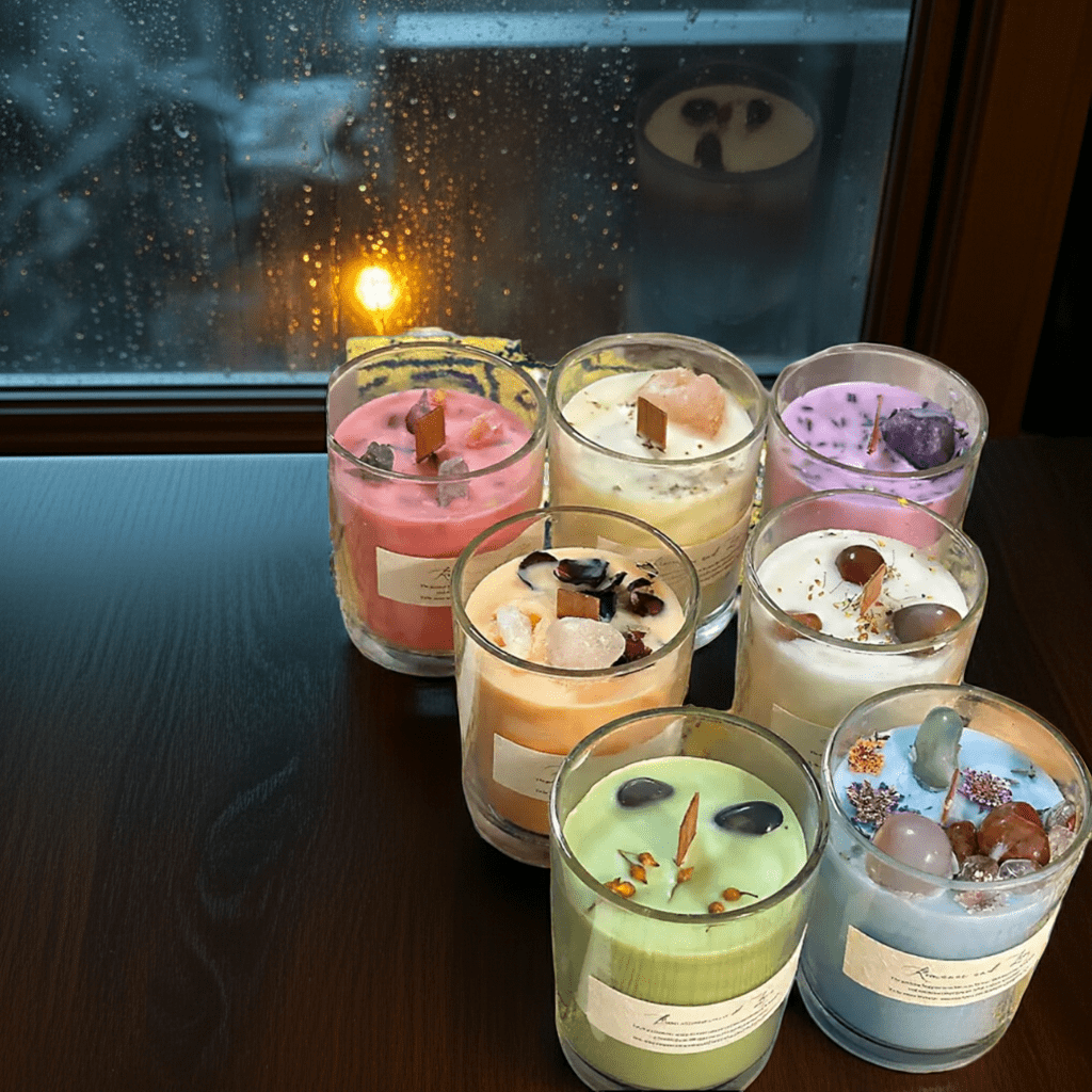 The Destiny Reveal Candle | Mystery Crystal Infused