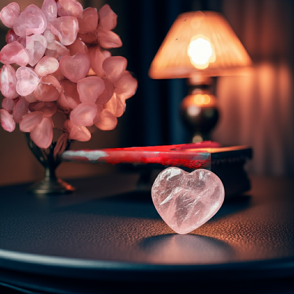 Raw Rose Quartz Heart – Love & Energy Crystal