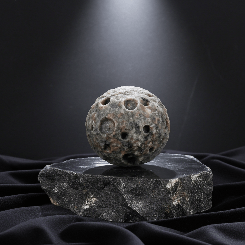 Natural Fire Obsidian Moon – Raw Crystal Energy Orb