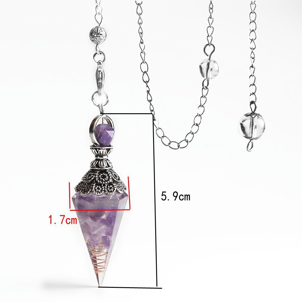 Aetheric Prism Crystal Pendulum Necklace — Choice of 4 Stones