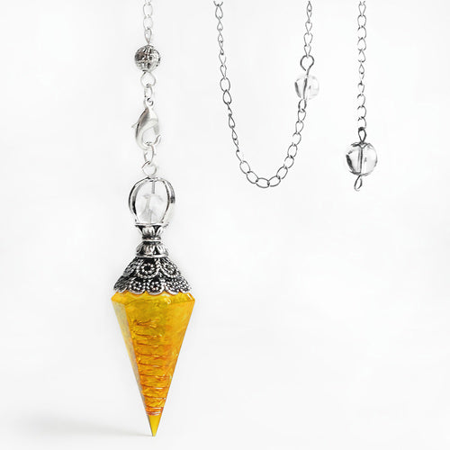 Aetheric Prism Crystal Pendulum Necklace — Choice of 4 Stones