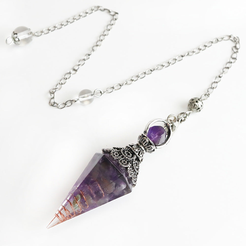 Aetheric Prism Crystal Pendulum Necklace — Choice of 4 Stones