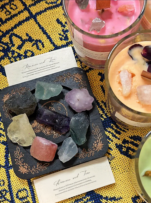 The Destiny Reveal Candle | Mystery Crystal Infused